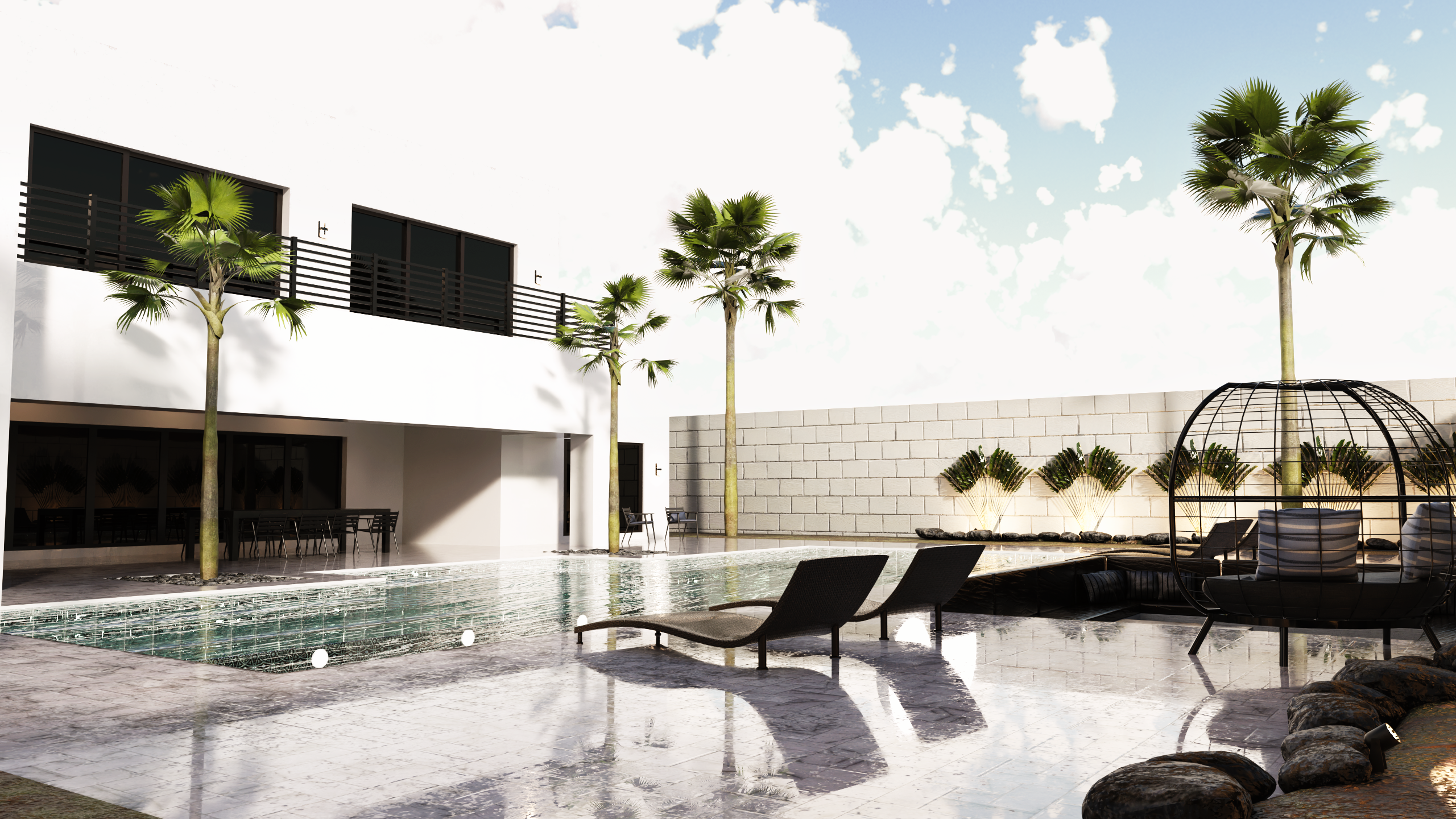 The pool at the Feeneera Hotel