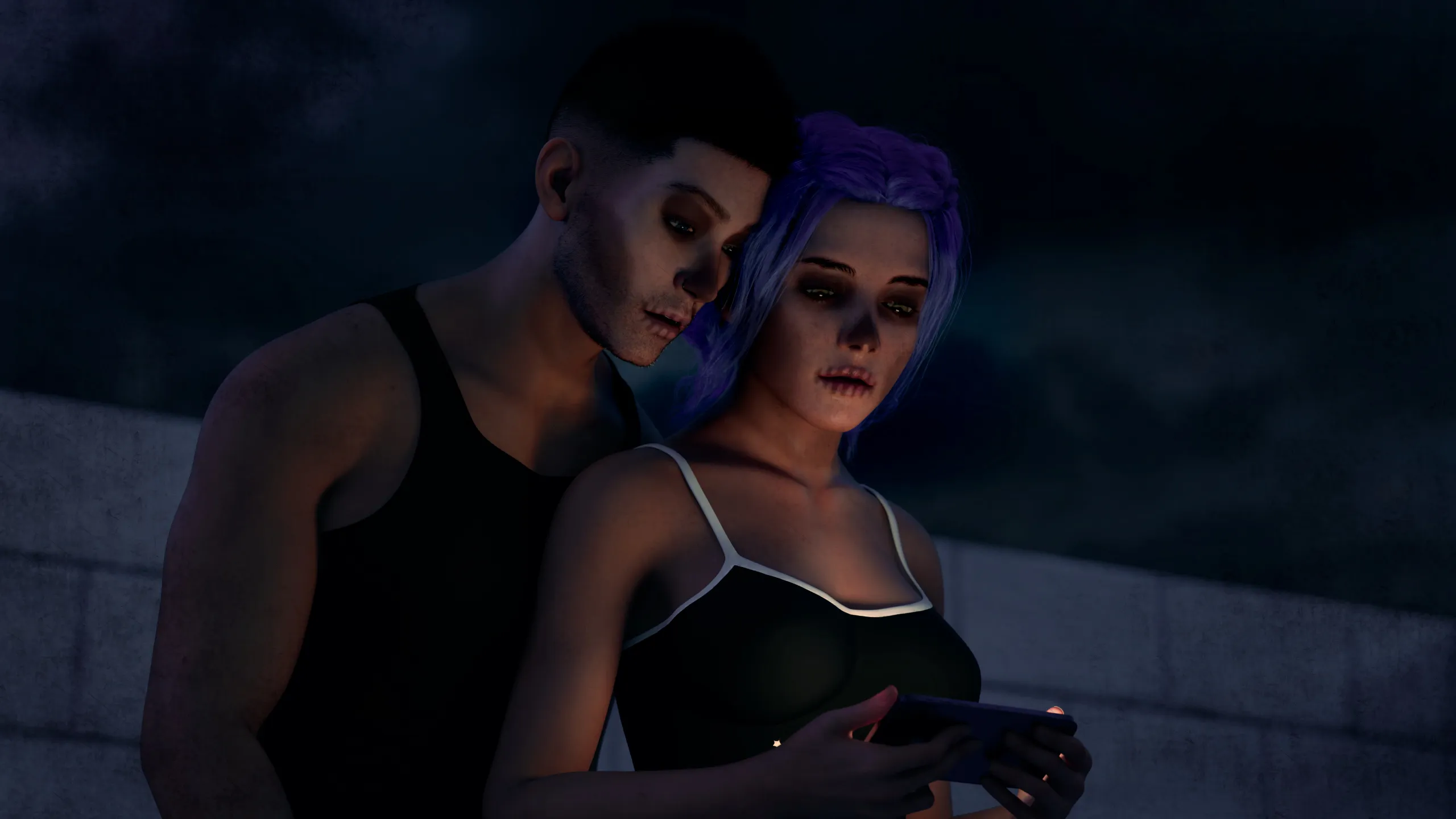 Bonus image of them in a horror style